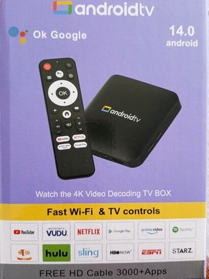 Android TV BOX Smartbox Xlintek S905L3ATV Chipsatz BT4.1 100M Ethernet 4K HD neu