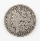 1896-S  Morgan Silver Dollar VG $1 Coin US - 921b