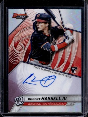 Robert Hassell III 2025 Bowman's Best #B25-RH Refractor Auto Rookie