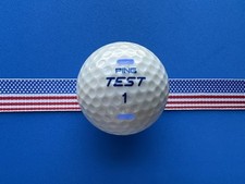 VINTAGE 1990s PING "VE" LARGE BLUE TEST SINGLE SIGNATURE "R" STAMP 1 GOLF BALL