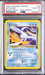 Articuno Black Star Promo #22 Aoki Error