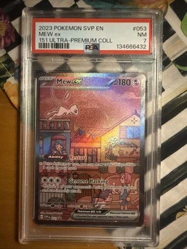 2023 POKEMON SVP EN-SV BLACK STAR PROMO 151 ULTRA-PREM COLL #053 MEW EX PSA 7