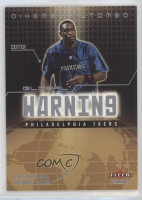 2002-03 Fleer Genuine Global Warning Dikembe Mutombo #GW5 HOF gp1