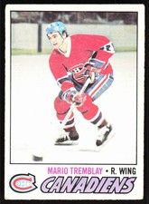 1977-78 O-Pee-Chee Mario Tremblay Montreal Canadiens #163