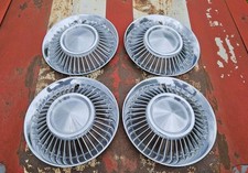 Set Of 4 1956-1957 Lincoln Continental Mark Ii 15 Wheel Covers Hubcaps Finned