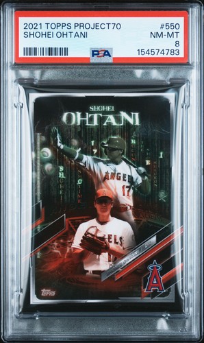 2021 TOPPS PROJECT70 #550 SHOHEI OHTANI PSA 8