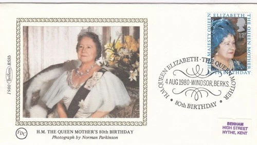 Queen Mother GB Benham FDC Windsor 1980 (151252)