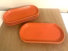 Fiestaware (Fiesta) Oblong Serving Platter Tray Persimmon Retired 12" x 5 5/8"