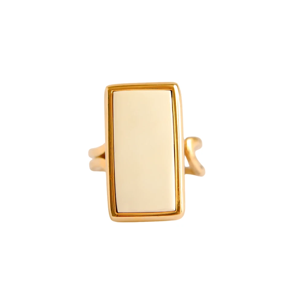 Anillo Ámbar Blanco Báltico Chapado en Oro 14k Plata 925 Ajustable Hueso Ámbar Joyería Foto 2 de 4