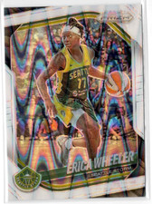2025 Panini Prizm WNBA #125 Erica Wheeler White Seismic Prizms