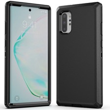 Black For Samsung Galaxy Note 10 Plus/ Note 20 Shockproof Rugged Hard Case Cover