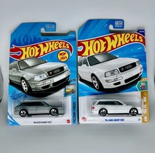Hot Wheels Audi Lot of 2x -  94 Audi Avant RS2 Silver  White NEW 2021 157/250