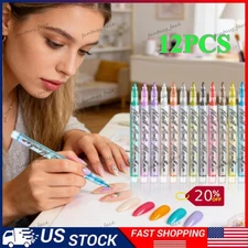 12 Colors Nail Art Pens Set, 2026 New DIY Nail Art Markers Drawing Painting Line