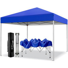 10x10 FT Portable Pop Up Canopy Tent Folding Gazebo Carry Bag 10x10 Pop Up