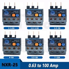 Thermal Overload Relay Amp Range From 0.63 to 100 Amp Three-Phase 1NO 1NC New