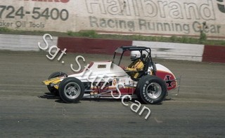 1980 Sprint car racing original photo negative Buster Vernard Ascot