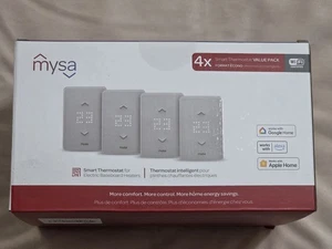 4 x Mysa Smart Thermostat V2 Wifi (BB V2-0-L) Pack of FOUR