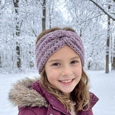 Purple haze-Crochet headband for girl or woman, boho style color headband,