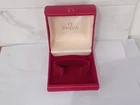 1960-70s GENTS HIGH TOP RED OMEGA WATCH BOX IN EXCELLENT CONDITION