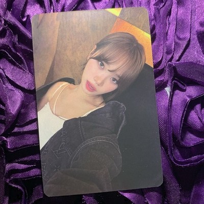 Chaewon LE SSERAFIM Black Night Celeb K-pop Girl Photo Card Hoodie