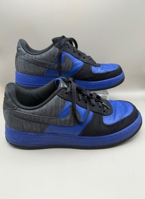 Nike Air Force 1 Low By You Black Royal Blue Size Mens 9.5 DV3892-900  Clean!