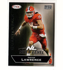 Trevor Lawrence RC 2021 Sage Hit Next Level #162 Rookie Card. rookie card picture