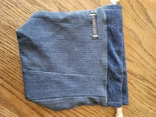 Denim, drawstring Sock Sack, Drawstring bag,small project bag, small storage bag