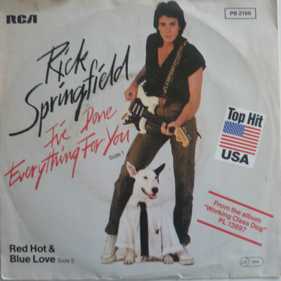 7'' 1981 MINT- ! RICK SPRINGFIELD : I´ve Done Everything For You