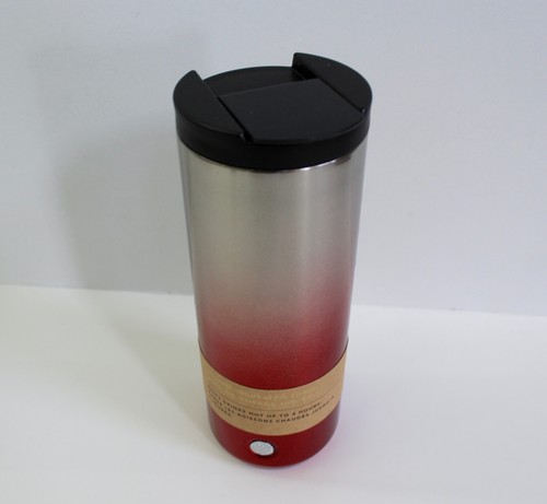 Starbucks Holiday 2018 Silver Red Ombre Sparkle Insulated Stainless Steel READ - Picture 11 of 12