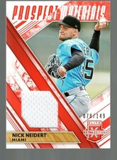 2019 Elite Extra Edition Prospect Materials Orange #19 Nick Neidert 78/149 
