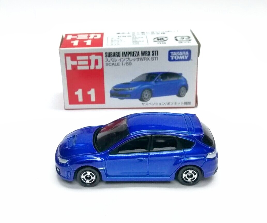TOMICA 11 SUBARU IMPREZA WRX STI 1/59 TOMY NEW DIECAST CAR 2013 A