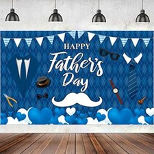 Fathers Day Decoration Backdrop Happy Father's Day Banner Happy Father's Day