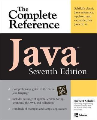 Java: The Complete Reference; Osborne Complet- 9780072263855, paperback, Schildt