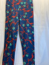 lularoe green floral leggings new soft one size