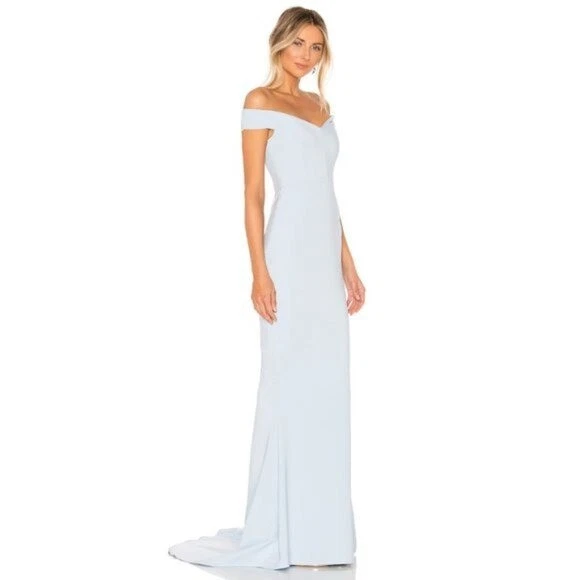 NWT Nookie x REVOLVE Allure Gown Off the Shoulder Maxi Dress Dusty