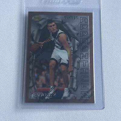 1996-97 Topps Finest Apprentices Bronze Brian Evans #28 w/ Protective Peel Off