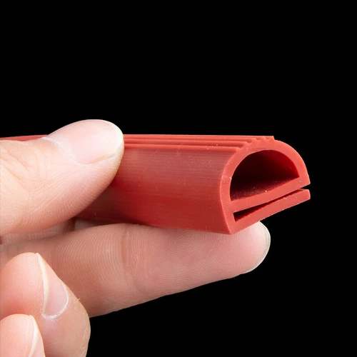 12mm-25mm E-Form Silikon Gummi Dichtleiste Dichtung Dichtung für Fenster Ofentür - Bild 8 von 10