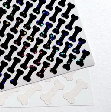 Bone Stickers! - 0.4 to 4 inch - Cute for Halloween and Pet Crafts