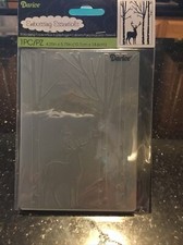 377 Darice Embossing Folder Essentials DEER IN FOREST 1219-425