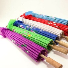 15" Oriental Umbrella Parasol Party Accessory pack of 6 assorted colors