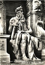 Moses By Michelangelo At Basilica di San Pietro In Vincoli, Rome Italy Postcard
