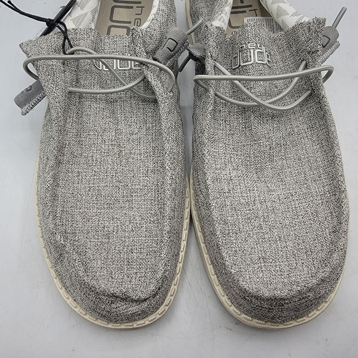 Hey Dude Mens 11 Wally Linen Iron Loafer Slip On Shoes  display picture 2