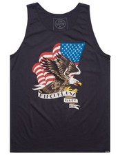 RIP CURL AMERICAN HERITAGE MEN'S TANK LARGE COTTON CHARCOAL code 20-21 NWT
