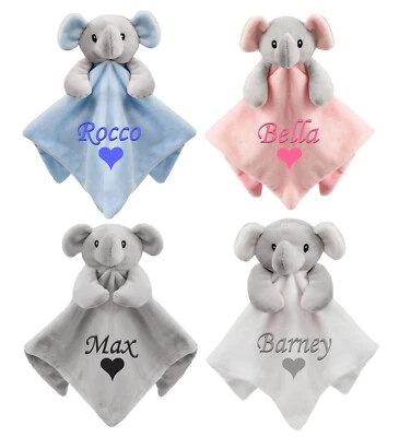 FIRST STEPS Nombre Personalizado Bebé Edredón Corazón Manta Seguridad Oso de Peluche Regalo Bebés