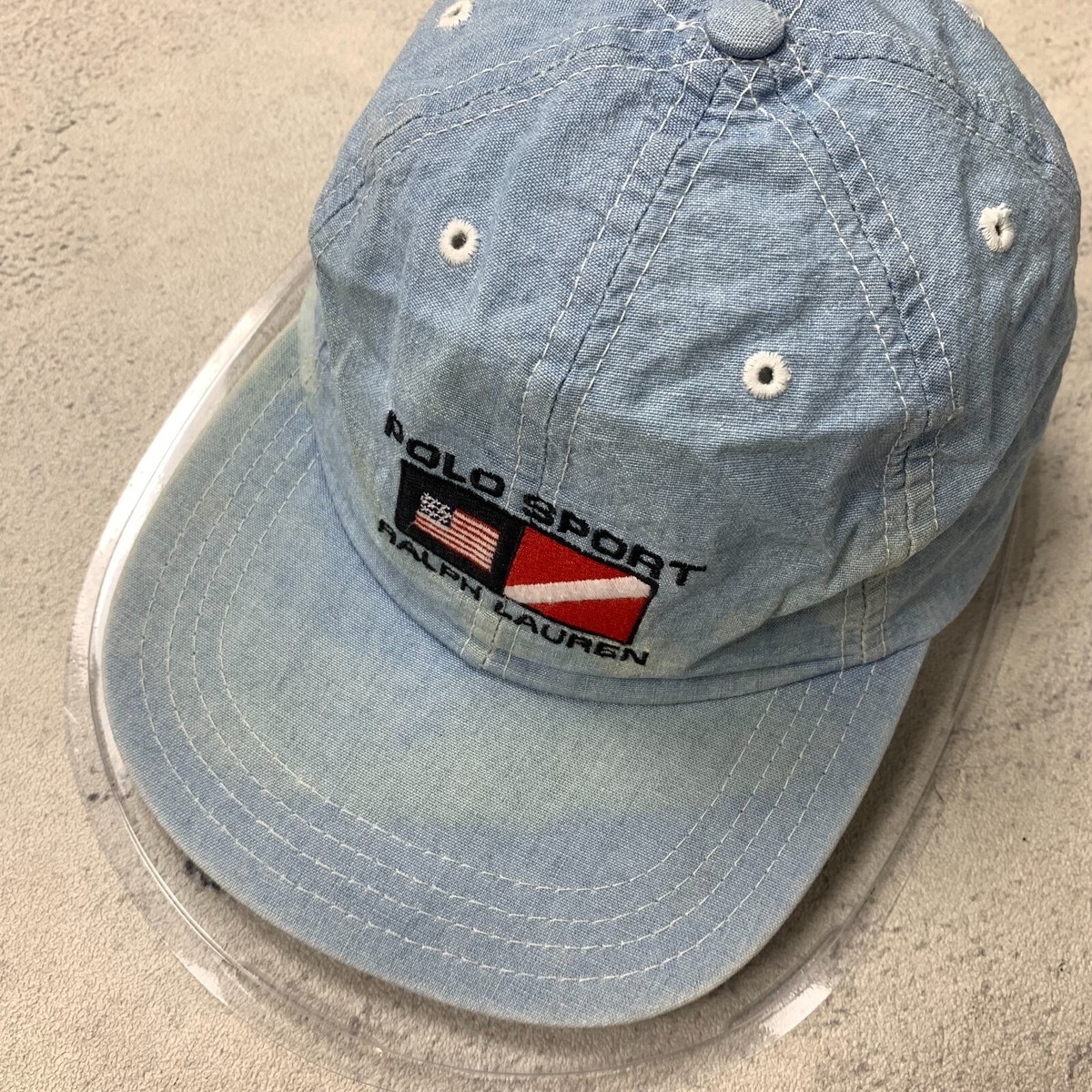Vintage Polo Sport Ralph Lauren Chambray Hat Cap | eBay