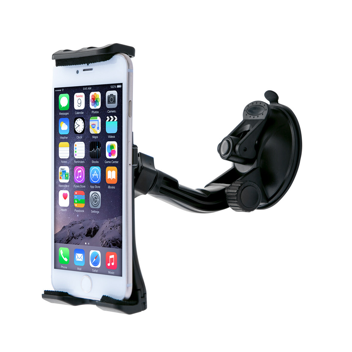Mobilefox Auto Tablet Halterung – 360° Schwenkbar, Saugnapf Für Windschutzscheibe, Für Tablets Bis 22 Cm