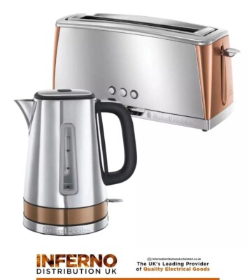 RUSSELL HOBBS Luna Stainless Steel Kettle Slice Long Slot