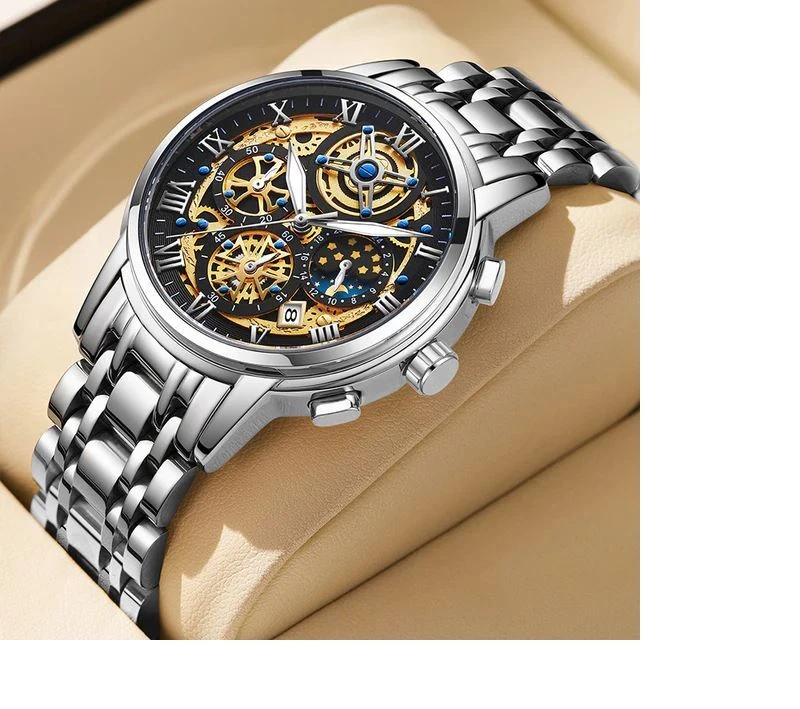 Luxury Men Quartz Watch Fashion Business Casual Sports-DT8973 - Image 3 of 4