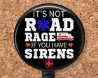 Badge Reel - EMT Ambulance Driver - Retractable ID Holder 8318