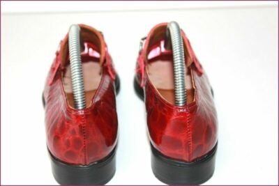 Mocassins Kookai En Cuir Verni Rouge Foncé, Taille 36, Très Bon état